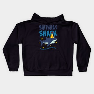 BIRTHDAY SHARK DOO DOO Kids Hoodie